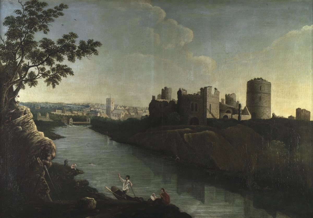 Castello e paesaggio di Pembroke - National Library of Wales